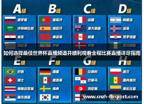 如何选择最佳世界杯直播频道并顺利观看全程比赛直播详尽指南