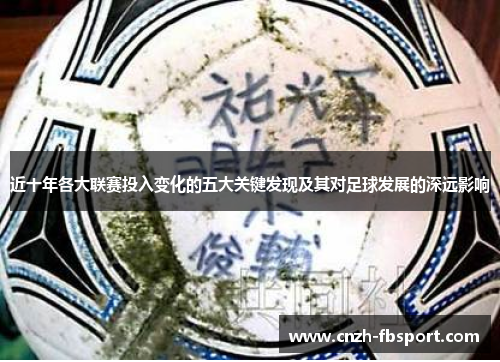 近十年各大联赛投入变化的五大关键发现及其对足球发展的深远影响 近十年各大联赛投入变化的五大关键发现及其对足球发展的深远影响